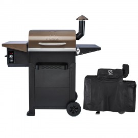 Z GRILLS ZPG-L6002B Wood Pellet Grill BBQ Smoker Digital Control with Cover