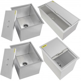 7 Sizes Drop In Ice Chest Bin Boxes W/ Cover Stainless Steel Outdoor/Indoor 304