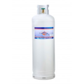 100 lb Steel Propane Tank Cylinder LPG Refillable POL Valve by Flame King NEW